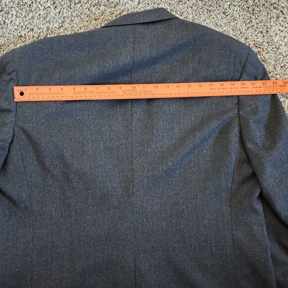 Vintage Allyn St. George Blazer Mens 46R Gray Wool Made in USA Sport Coat Jacket - Picture 8 of 8